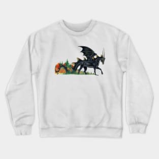 Gorgeous Black Horse Dragon Crewneck Sweatshirt